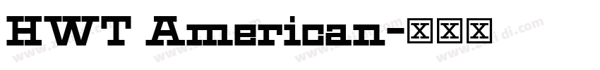 HWT American字体转换